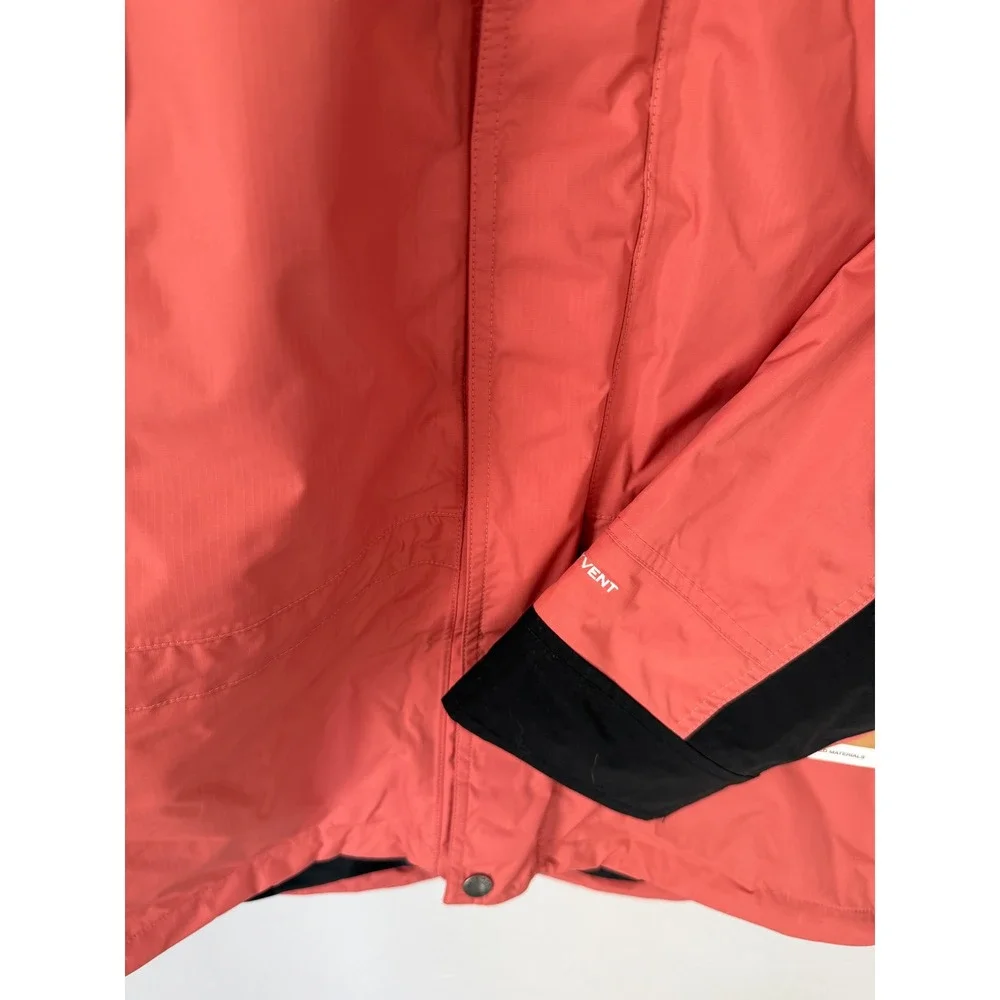 The North Face K2RM DryVent Hooded Rain Jacket Mens Small Rose Colorblock Shell‎